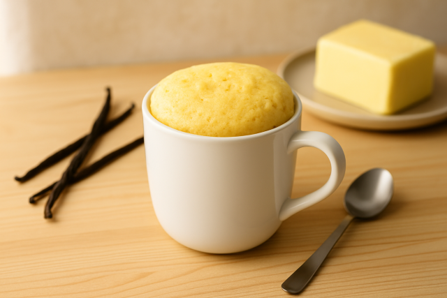 Recette mug cake vanille moelleux et rapide