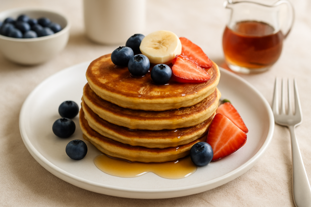 Pancake banane sans farine - Recette 3 ingrédients