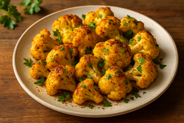 Recette chou fleur rôti avec épices faciles à préparer