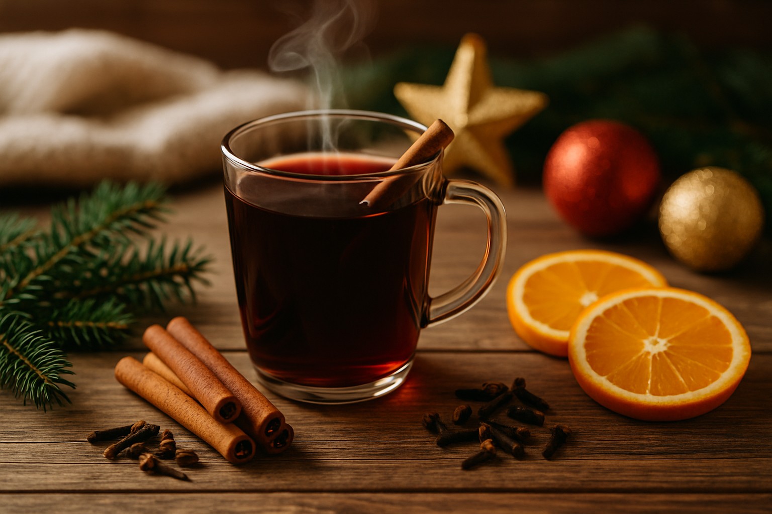 Vin chaud traditionnel - Recette étape par étape
