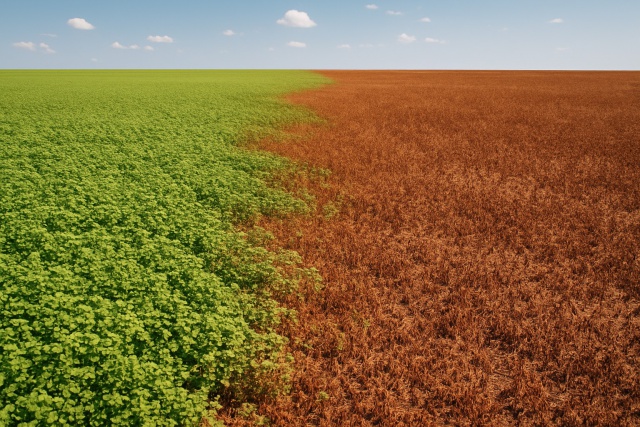 Champ de sarrasin sec - Causes et solutions naturelles