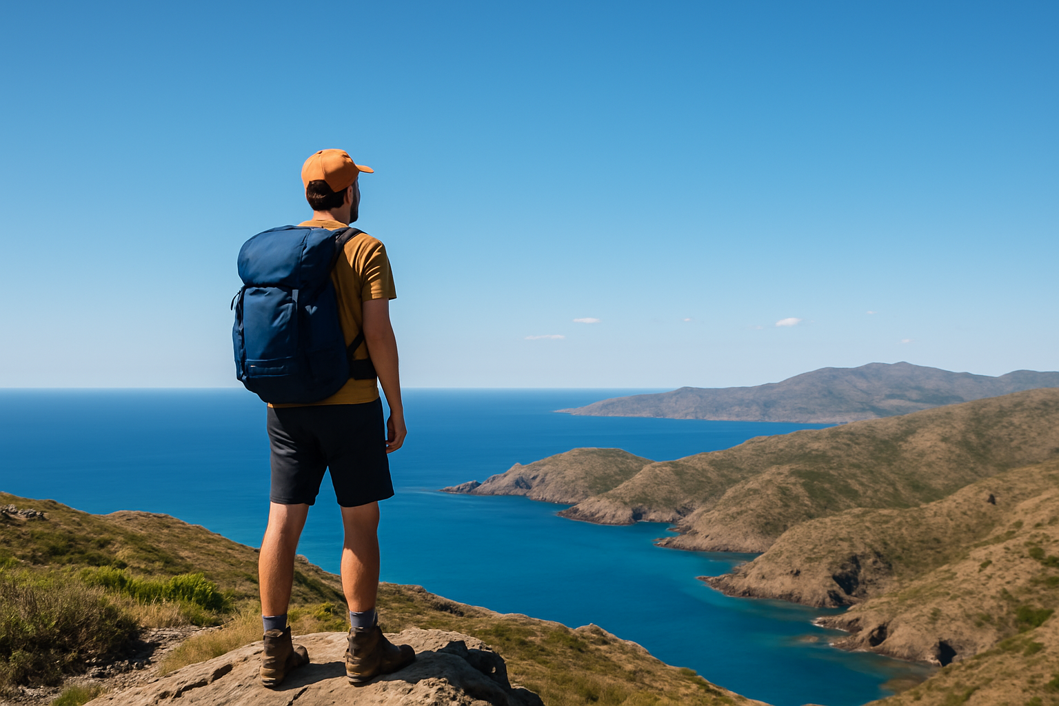 Vue depuis un sentier de randonnée dans le parc naturel du Cap de Creus