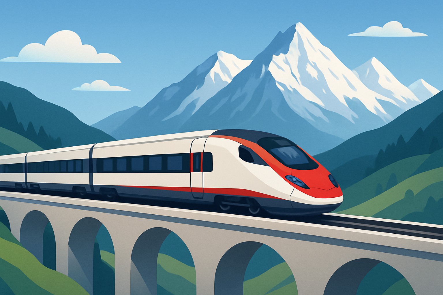 Train en Suisse et les meilleures routes à choisir